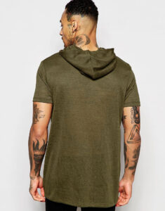 Mr.Bara Longline Hooded T-Shirt - Image 2