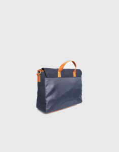 Satchel In Washed Navy Canvas - Image 2
