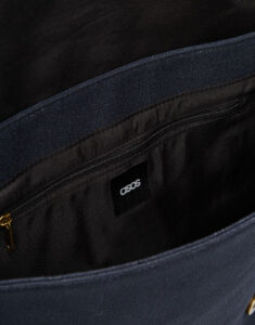 Satchel In Washed Navy Canvas - Image 4