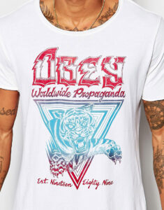 Obey T-shirt With Tiger Print - Image 3