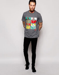Sleeve Blue Cross T-Shirt - Image 4